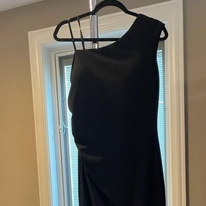 BHLDN Gerri one-shoulder crepe dress